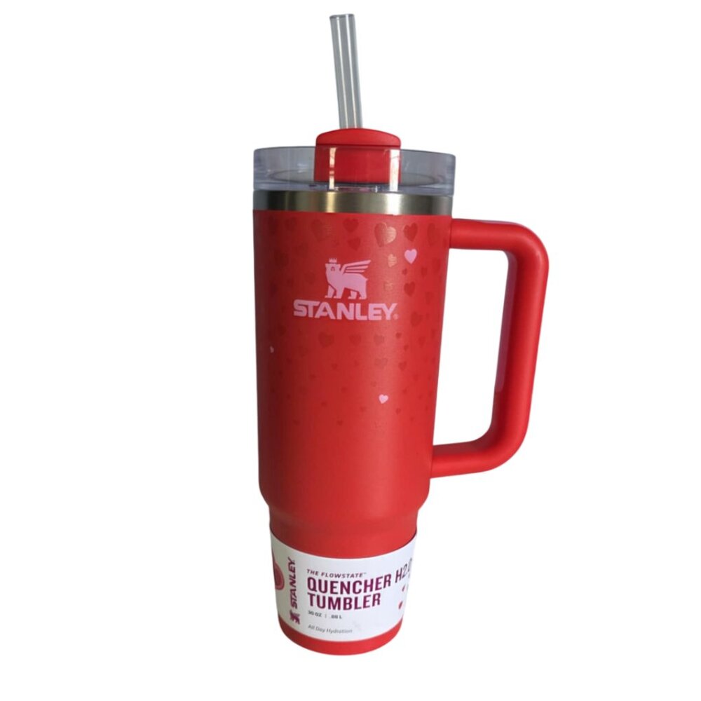NWT Stanley Quencher H2.0 Tumbler 30 OZ Red Heart Edition (#1)
